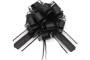 6Pcs Large Black Gift Bows for All Occasions