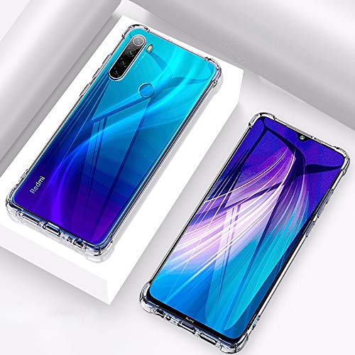 Image of TheGiftKart Crystal Clear Back Cover Case for Xiaomi Redmi Note 8 | Shockproof Soft TPU Case | Cushioned Edges for Ultimate Protection Back Cover Case (TPU, Transparent)