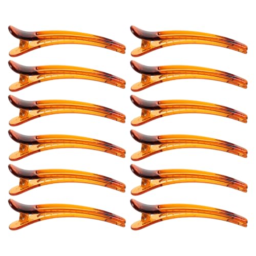 Pinces à cheveux pour femme et fille : lot de 12 barrettes crocodiles pour la coiffure quotidienne