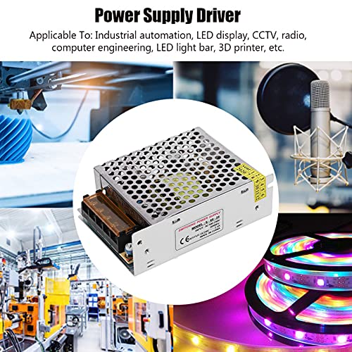 Image of AC to DC Converter, Aluminum Alloy Switch Power Supply Driver Adapter, DC24V LED Screen Strip Light 3D Printer Power Supply(S-60-24(24V /2.5A /60W)AC100-240V)