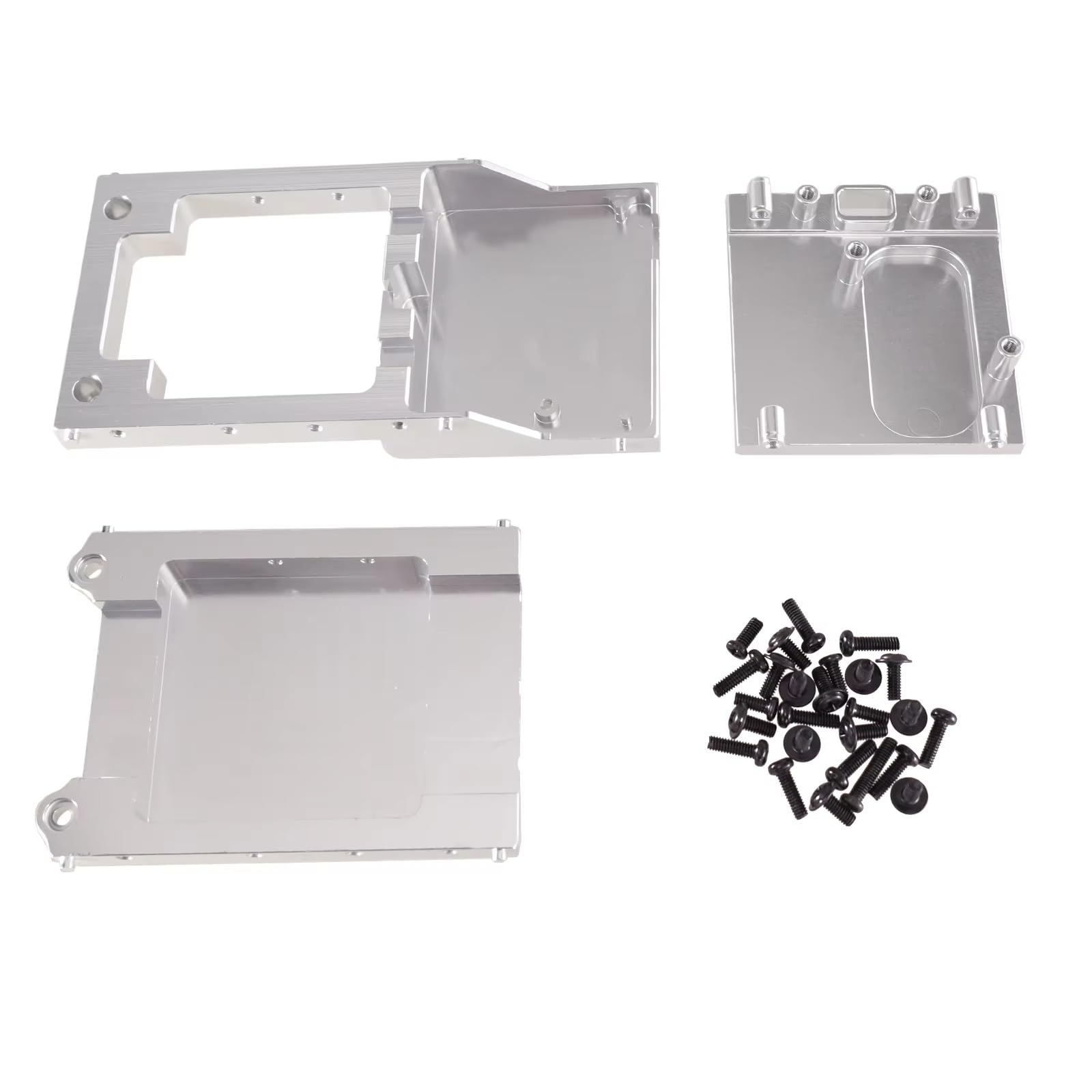 for MN for MN78 for MN168 1/12 Metal Gearbox Installation Base Motor Bracket Crossbeam Assembly RC Car Accessories RC Car Accessories(Silver)