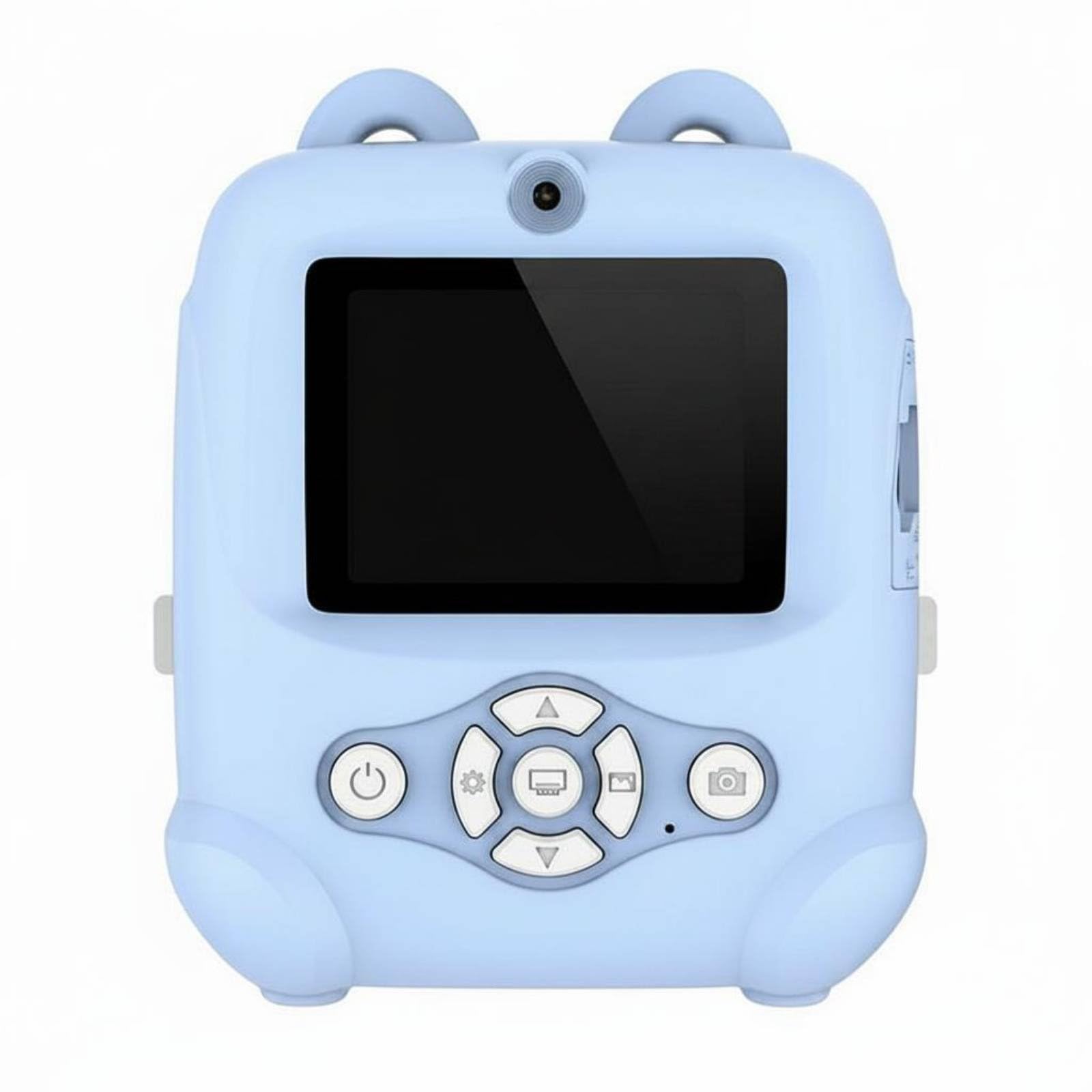 Instant Print Camera Multifunction Thermal Print Camera Gift Idea Portable Photo Printer for Children, Blue-picture-26