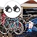 kowaku Bike Rack Straps Bundling Locking Black Easily Install Heavy Duty Sturdy Accessories Bike Wheel Stabilizer Strap, 2 Piece