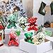 Poen 27 Pack Christmas Mini Plush Bears with Tree Cards Set - Red, Green, White Stuffed Animals for Classroom, School Kids Exchange, Prize Gifts, Religious Toy for Xmas Party Favors