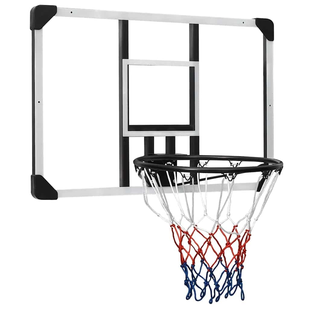 Generisch Basketballkorb Transparent 90x60x2,5 cm Polycarbonat,Sportartikel,Athletik,Basketball,Basketballkorbteile & -zubehör,Basketball-Korbbretter-93669