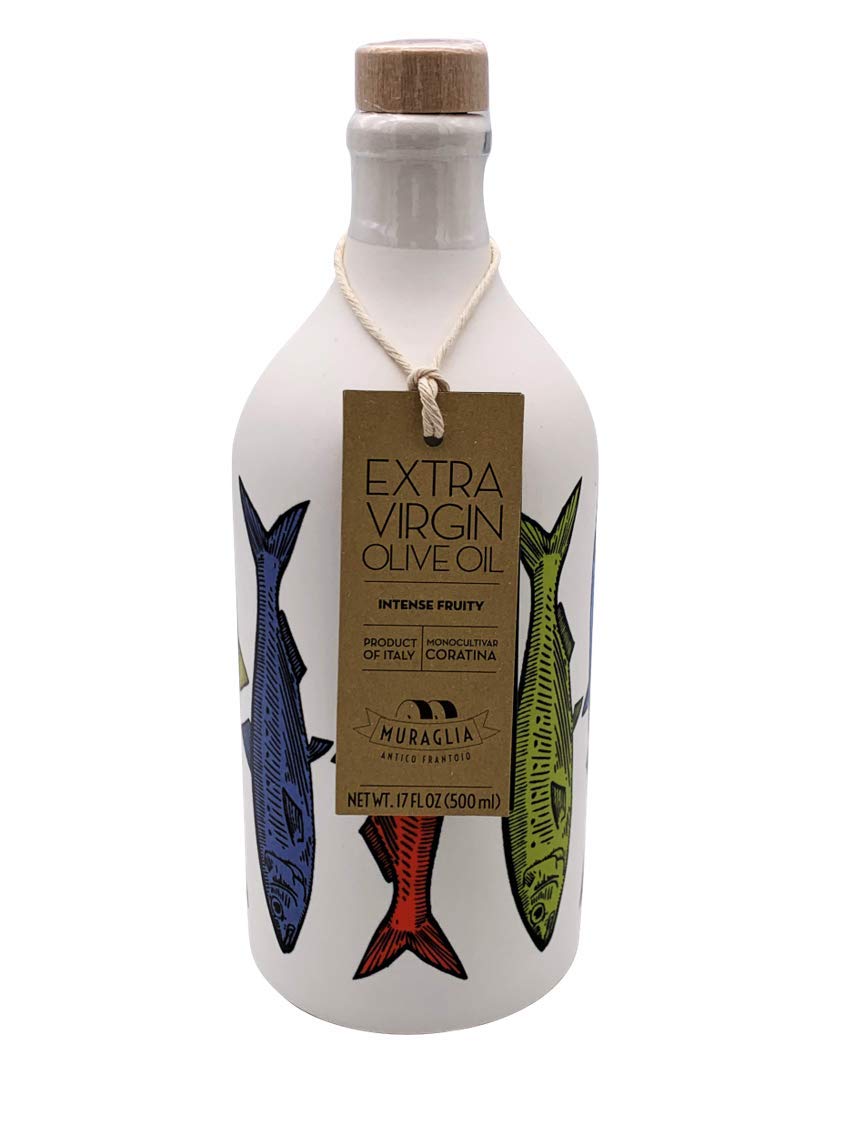 Muraglia - Natives Olivenöl Extra Sardine Keramisches Glas (Intensiv Fruchtig) 500ml