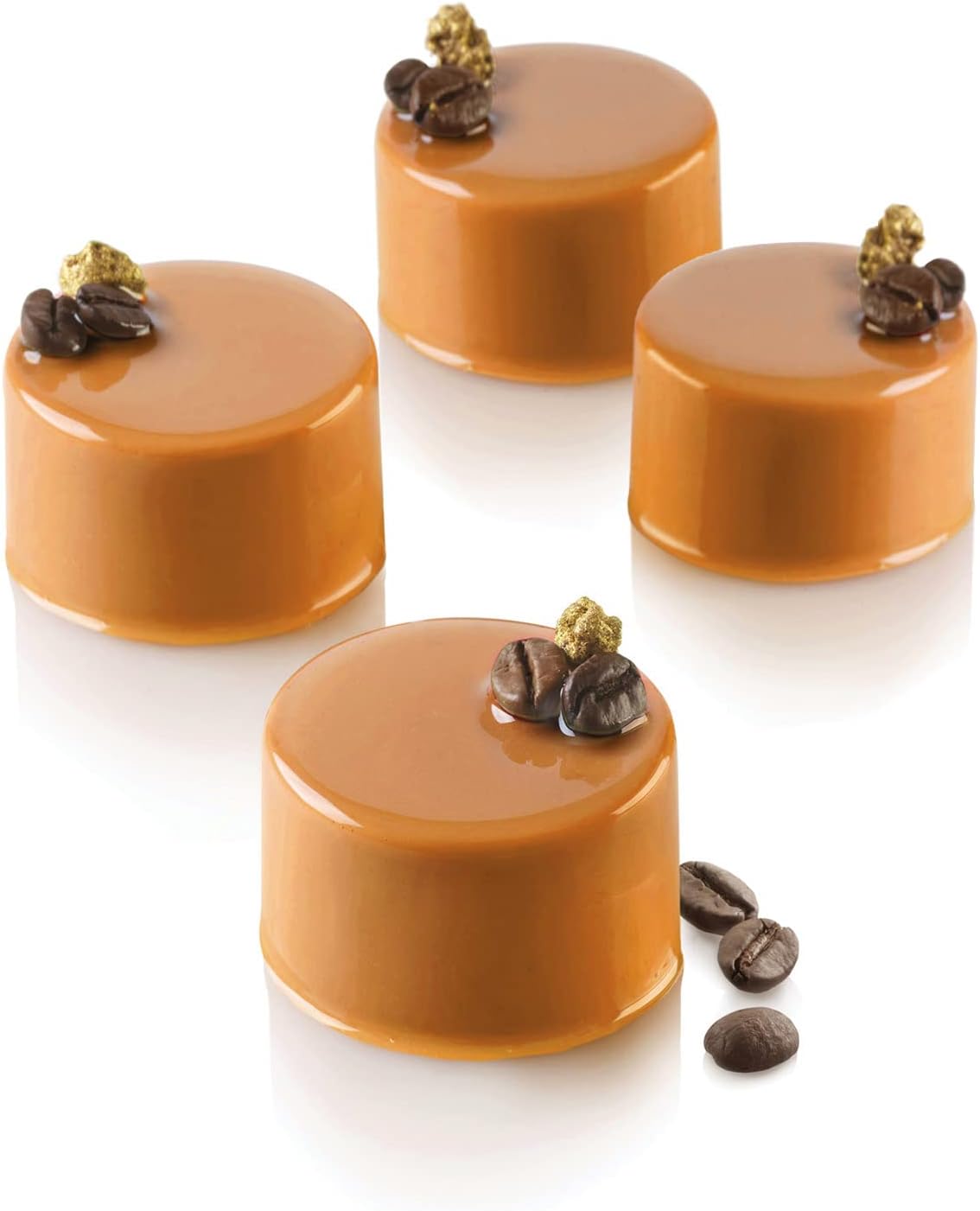 Silikomart SF098 Silicone Mould for Single Portions CYLINDER, Non-Stick, 12 Single Portions, Pack of 1 Cake Mould, Diameter 1.9 H 1.97 inch, Made in Italy