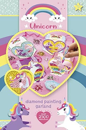 Totum 71056 Creative Unicorn Diamond Painting Garland Kit - Create Your Garland with Rhinestones, Multi-Coloured