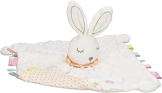 Cobertor de coelhinho para bebê, enriqueça os sentidos Cobertor de segurança para bebê mastigável Som nítido para cama
