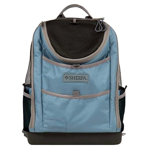 Sherpa Blue Elevation Pet Backpack for Cats & Dogs, Medium