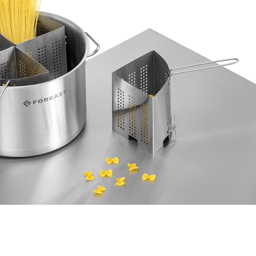 Cestello Divisorio per Pentola Casseruola Spaghettiere, Spiccio Singolo in Acciaio Inox, Cestello di Cottura per Pasta Spaghetti Gnocchi, con Manico Comodo 17,5 cm