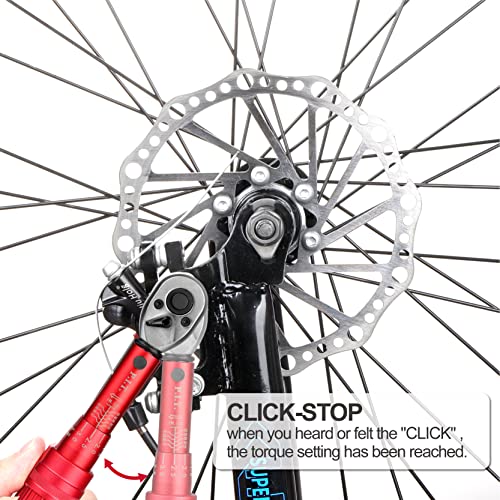 P.i.t. 1/4 Inch Drive Click Torque Wrench, 10-50 In.lb With Dual-Range (In.lb/Nm) Scale Setting, Hex & Torx Bit Sockets, Slotted Bit Screwdriver & Storage Box For Guns #TOP5