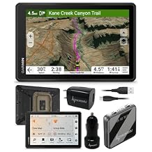 Garmin Tread 2 SxS Powersport Off-Road Navigator 8 Rugged Touchscreen, Topo & Satellite Maps, Group Ride, Tube Mount + Wearable4U Power Pack Bundle