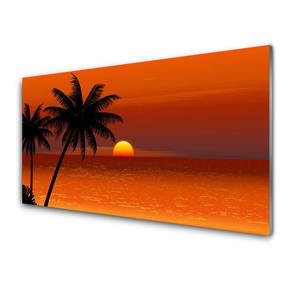 Décoration murale en verre trempé 100x50cm Tulup, tableau au design panoramique haut de gamme