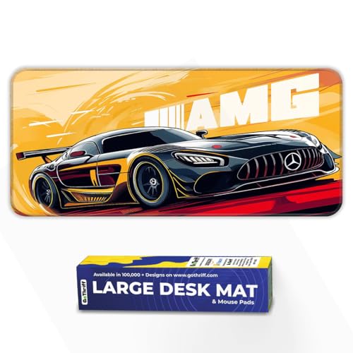 Image of Mercides-AMG Gaming - Extended 60x30CM Large with Stitched Edges, Rubber Base, Non-Slip Design for Ultimate Gaming Setup - Perfect Accessories!