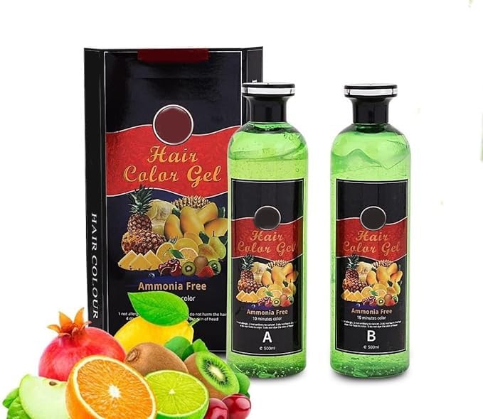 avyaan Fruit Vinegar Gel Hair Color, URBANMAK Natural Black Color Dye ...