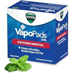 Vicks VapoPads with Original Menthol Formula - Vapor Pads Refill for Vicks Humidifiers and Steam Inhalers, Scent Pads for Congestion Relief, 20-Pack, Box Color May Vary