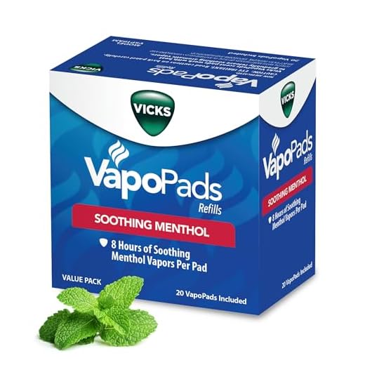 Vicks VapoPads, 20 Count – Soothing Menthol Vapor Pads for Vicks Humidifiers, Vaporizers, Waterless Vaporizers, and Plug-Ins, VSP-19