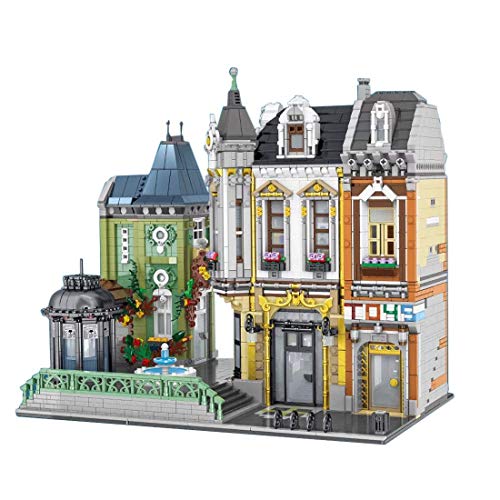 KEKRAV Ewweeqq Modular House Building Set 2-in-1 Quadrat-Gebäude für Spielzeuggeschäft 5477 Stück mit Lego kompatibel