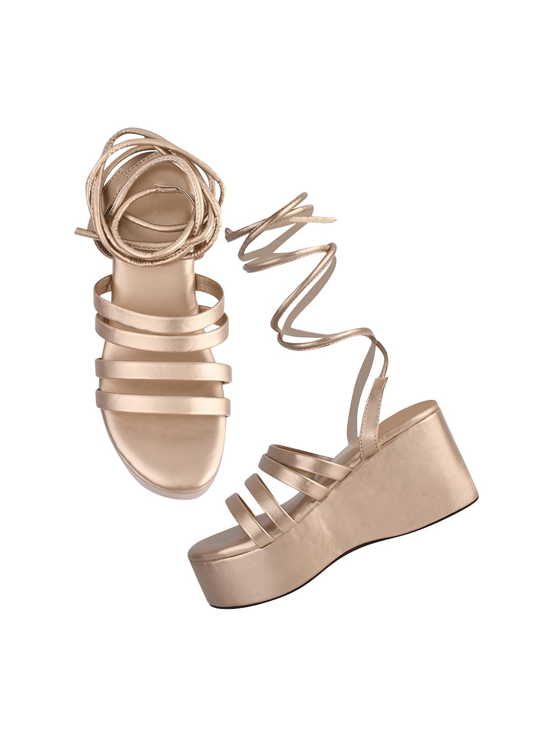 TRYME Stylish Fashionable Graceful Ethnic Platform Heel Comfortable and Stylish Wedges Strappy Heels For Women & Girls (B0D29J1W78) Amazon Price History, Amazon Price Tracker