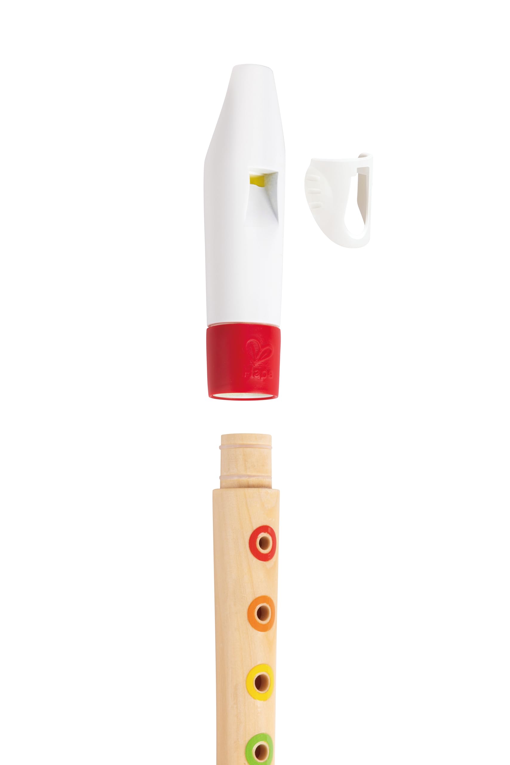 Flûte À Bec d'Apprentissage Hape - Instrument de Musique à Vent Pour Enfants de 3 Ans et Plus - Jeu en Bois - Instrument Fourni Avec Livret Pour Apprendre La Flute A Bec et Sac de Transport