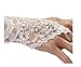 MisShow Lace Fingerless Rhinestone Bridal Gloves for Wedding Party