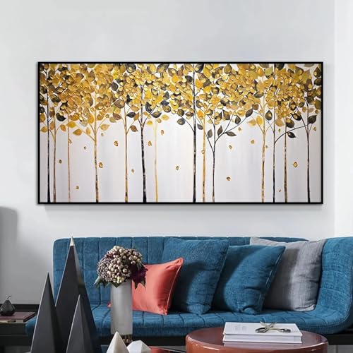 Peinture sur toile abstraite d'arbre à fleurs moderne pour sublimer votre déco de salon