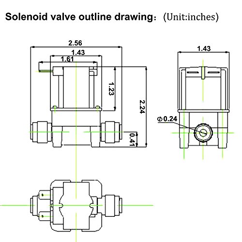 Image of DC 12V 1 /4 inch Inlet Water Solenoid Valve for RO Machine Water Dispenser Water Purifier Accessories -Normally Closed High Pressure N /C