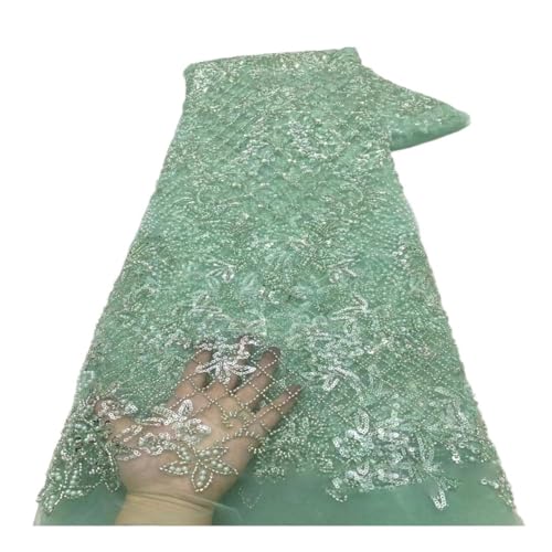 Broderie fleurs 3D tissu tube perles pour sublimer une robe de banquet