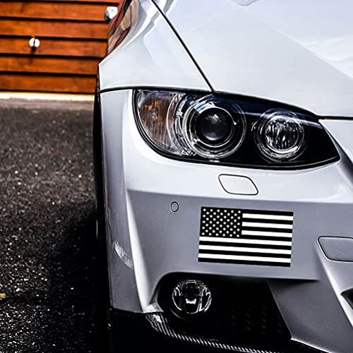 Reflective Subdued American Flag Sticker 3" X 5" Tactical Military Flag Usa Decal Great For Suv, Hard Hat, Car Vinyl Window Bumper Decal Sticker (3-Pack) #TOP5