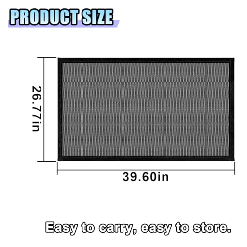 DUSCOKE Car Sunroof Sun Shade Breathable Mesh, Magnetic Auto Moonroof UV Protection Cover for Side Window, Universal Roof Shade Net Accessories for Overnight Camping, Parking on Trips - Thumbnail 2