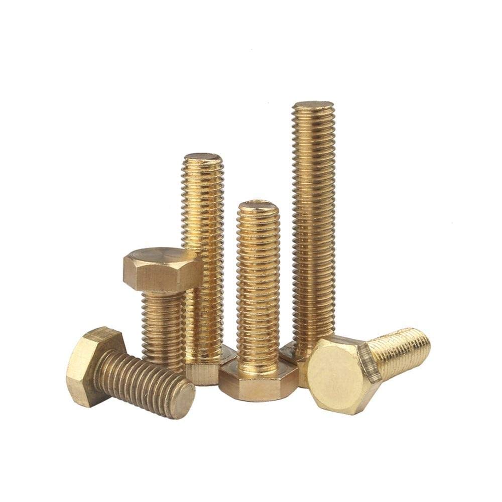 Tornillo de cobre hexagonal M10 perno de latón M8 M12 para uniones roscadas 8
