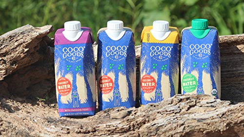 Cocogoods Co Single-Origin Natural Coconut Water With Fresh Passion Fruit Juice 16.9 Fl. Oz (Pack Of 12) #TOP7