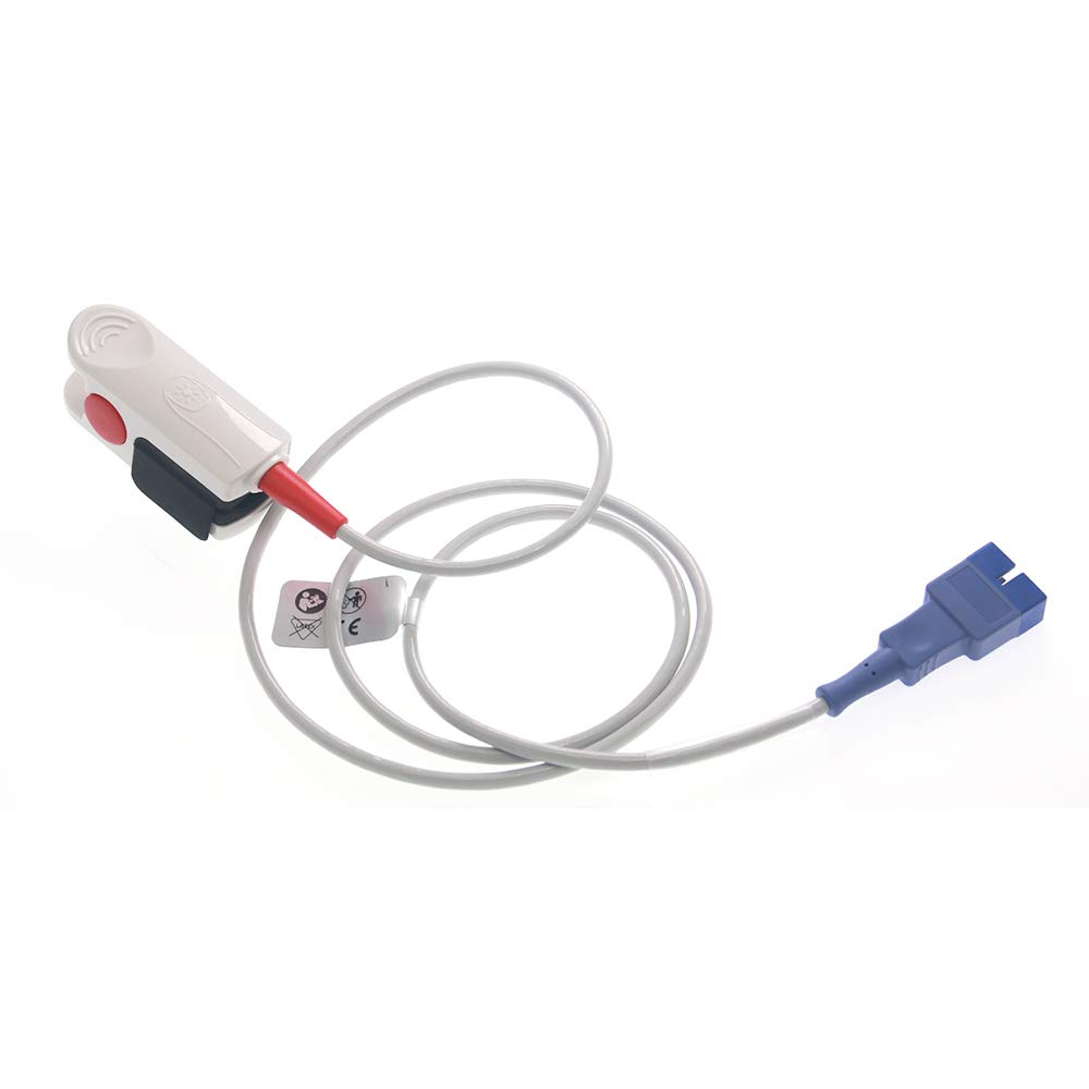 Nellcor DS100A Oximax SpO2 Sensor ProbeDB9 9PIN 3 Metros 9P 3M Cable Alambre para Nellcor N600 N751 N5500 Dash 2500 Solar 8000M 8000I Adulto Finger Clip