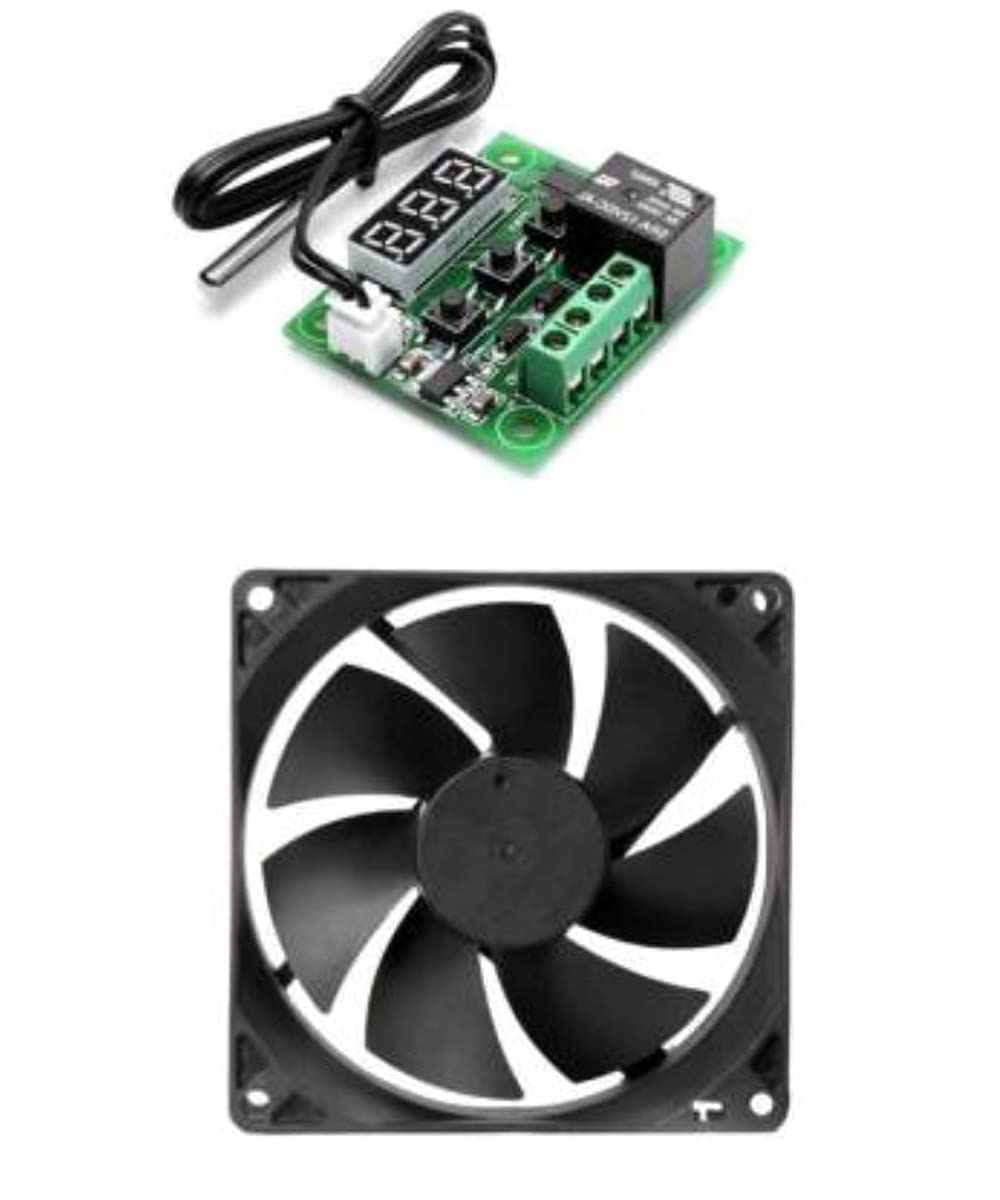 SP W1209 Digital Thermostat Temperature Sensor &12V DC Cooling Fan COMBO Temperature Sensor and Controller-image-13