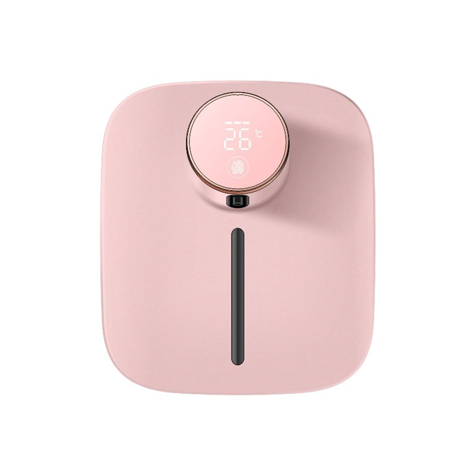 Dispensador automático de líquido rosa prémium con pantalla térmica y fijación mural