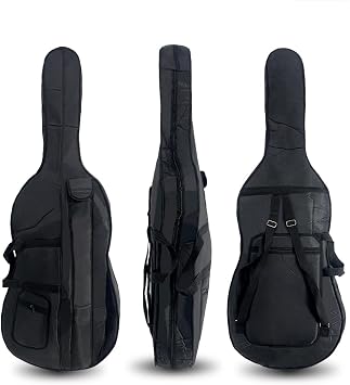 4/4 Cello Gig Bag Padded Cello Soft Case with Adjustable Shoulder Strap, Handle and Water-Resistant Cover for Protection