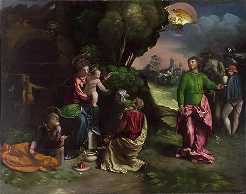 Tableau Dosso Dossi l'Adoration des Rois - Impression art mural vintage 60x90cm
