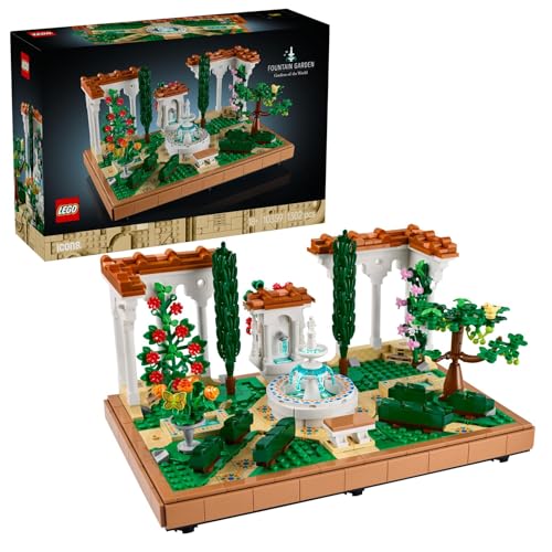 Image of LEGO Icons Fountain Garden Home and Office Decor, Building Set for Adults 10359 Building Blocks for 18+ Gift