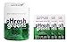 pHresh greens Organic Raw Alkalizing Superfood Greens Powder 10oz, 2 Month Supply, Non-GMO and Gluten Free With 3 FREE Travel Packs