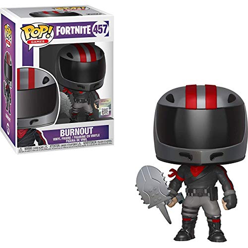 Funko Burnout: Fortnite x POP! Games Figura de vinilo y 1 POP! Paquete de protector gráfico de plástico PET compatible [#457 / 34468 - B]