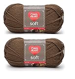 Bulk Buy: corazón rojo hilo suave (2-Pack)