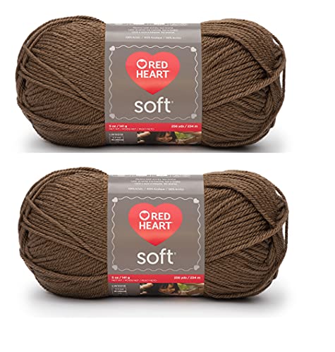 Bulk Buy: corazón rojo hilo suave (2-Pack)