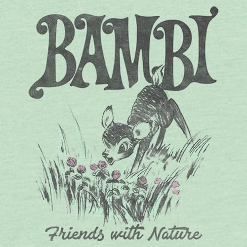 Image of Girl's Bambi Friends with Nature Artistic Sketch T-Shirt