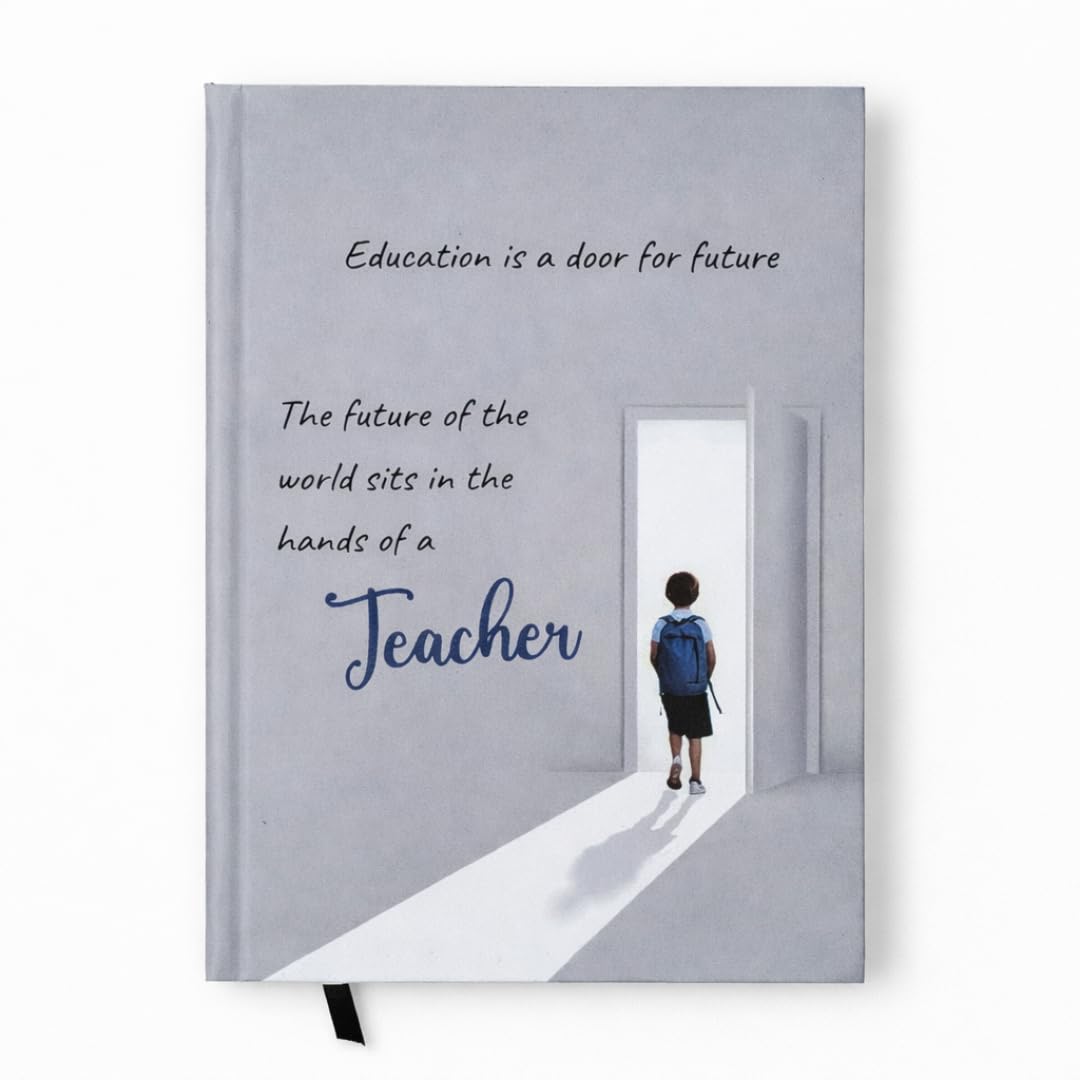 CRAFTOPIX Inspirational Quote Diary for Teacher | A5 Hardbound Notebook