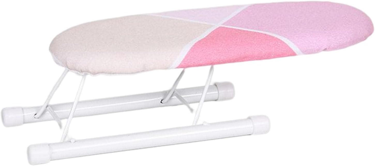 Portable Ironing Board Foldable Legs Compact Anti Slip for Dorm Desk Pink | Household Supplies & Cleaning | Laundry Supplies | Ironing Boards