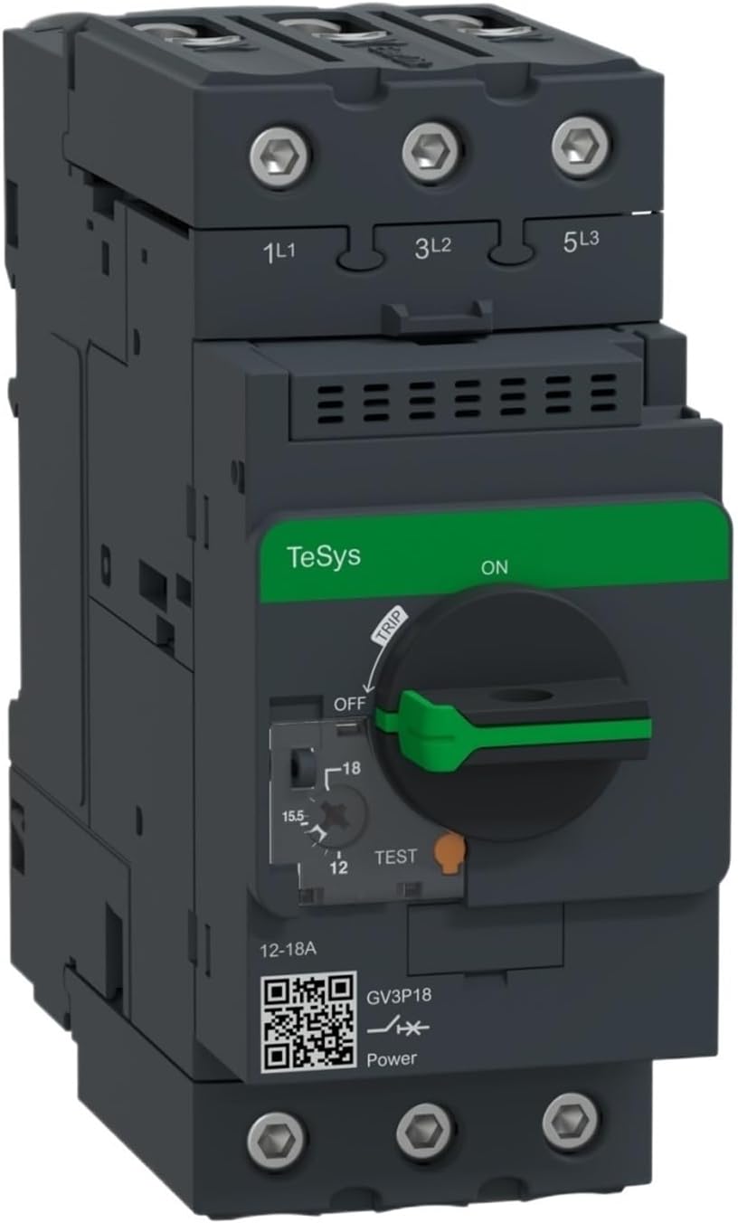 GV3-P18 Motor Circuit Breaker GV3 3P 12-18 A Thermal Magnetic
