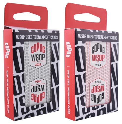 Cartas de poker 100% plástico Copag WSOP 2024 doble deck