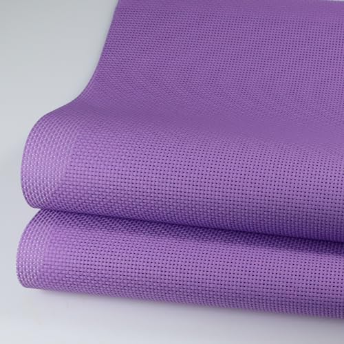 Image of 19 inch x 28 inch 11CT Counted Cotton Aida Cloth Cross Stitch Fabric (Lavender)