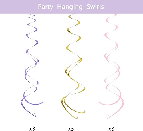 Miniatura 4 de Decoraciones de cumpleaños de macarrón, juego de 20 piezas con pancarta de feliz cumpleaños preencordada, papel de seda, guirnalda, remolinos,